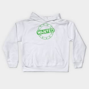 Wanted Stamp Icon Kids Hoodie